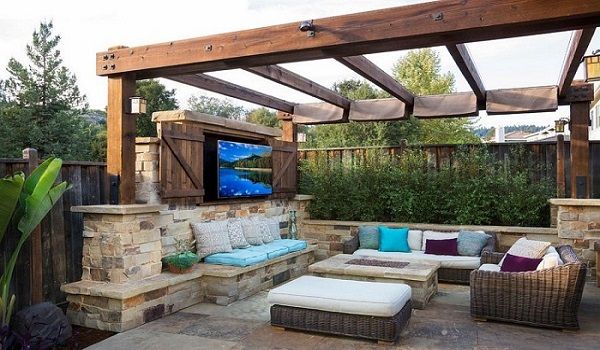 21 century backyard-comfy outdoor living space